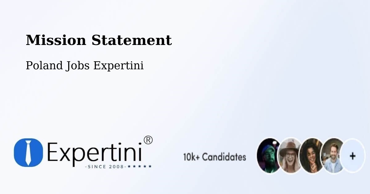 Corporate Mission – Rudniki - Poland Jobs Expertini